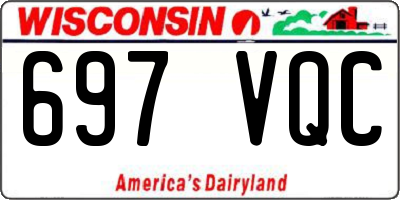 WI license plate 697VQC