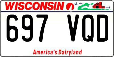 WI license plate 697VQD