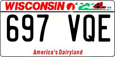 WI license plate 697VQE