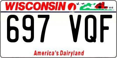 WI license plate 697VQF