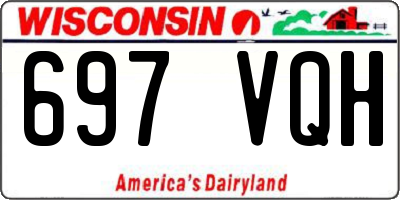 WI license plate 697VQH
