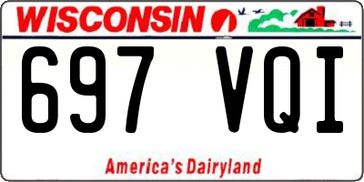 WI license plate 697VQI
