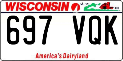 WI license plate 697VQK