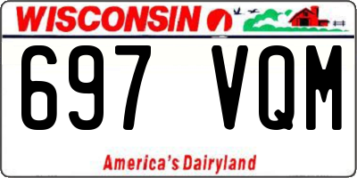 WI license plate 697VQM