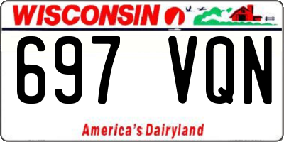 WI license plate 697VQN