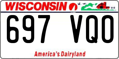WI license plate 697VQO