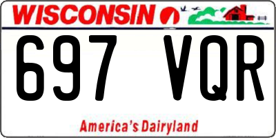 WI license plate 697VQR
