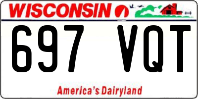 WI license plate 697VQT