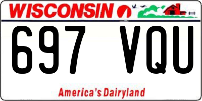 WI license plate 697VQU