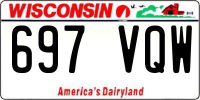 WI license plate 697VQW