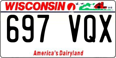 WI license plate 697VQX