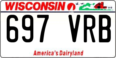 WI license plate 697VRB