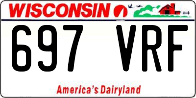 WI license plate 697VRF