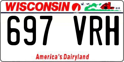 WI license plate 697VRH