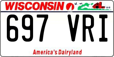 WI license plate 697VRI