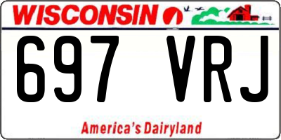 WI license plate 697VRJ