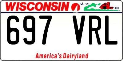 WI license plate 697VRL