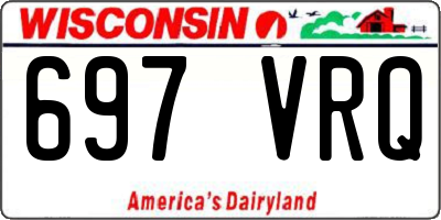 WI license plate 697VRQ