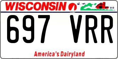 WI license plate 697VRR