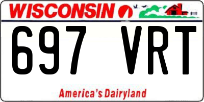 WI license plate 697VRT