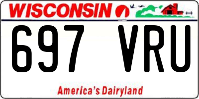 WI license plate 697VRU