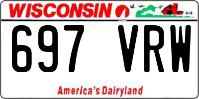 WI license plate 697VRW