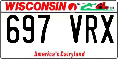 WI license plate 697VRX