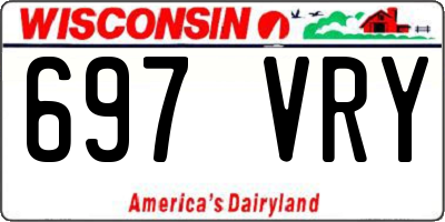 WI license plate 697VRY