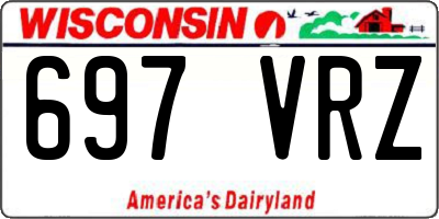 WI license plate 697VRZ