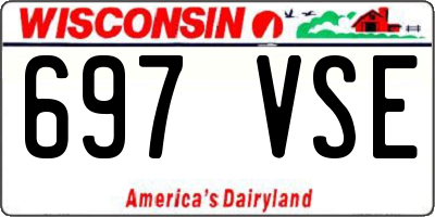 WI license plate 697VSE