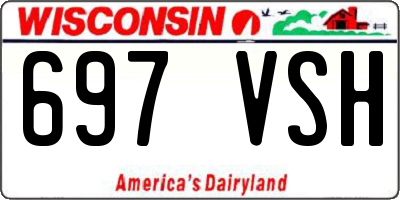 WI license plate 697VSH