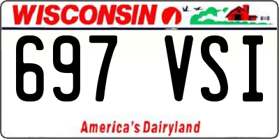 WI license plate 697VSI