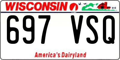 WI license plate 697VSQ