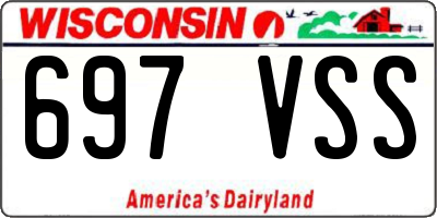 WI license plate 697VSS