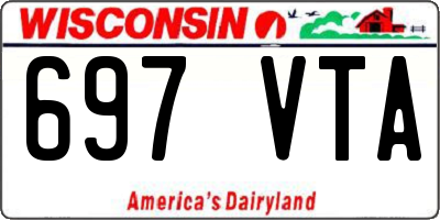 WI license plate 697VTA