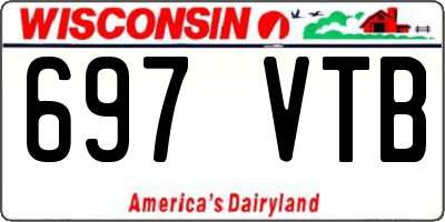 WI license plate 697VTB