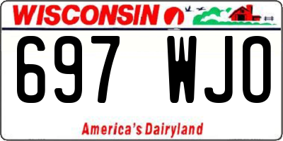 WI license plate 697WJO