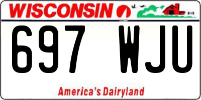WI license plate 697WJU