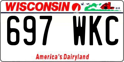 WI license plate 697WKC