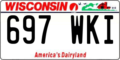 WI license plate 697WKI