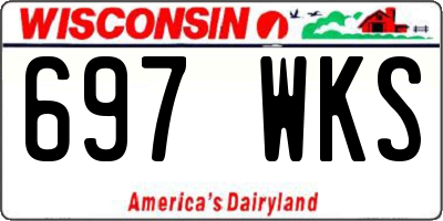WI license plate 697WKS