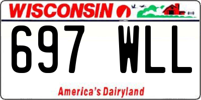 WI license plate 697WLL