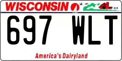 WI license plate 697WLT