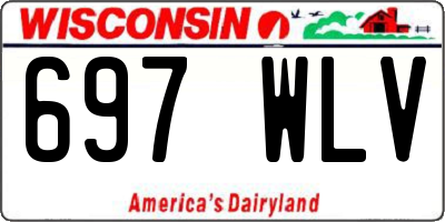 WI license plate 697WLV