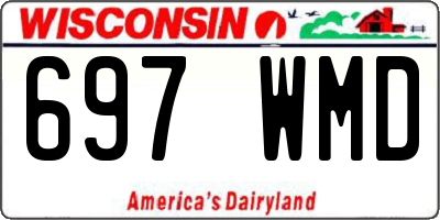 WI license plate 697WMD