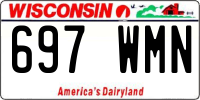 WI license plate 697WMN