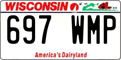 WI license plate 697WMP