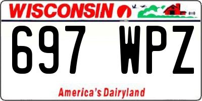 WI license plate 697WPZ