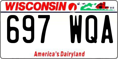 WI license plate 697WQA