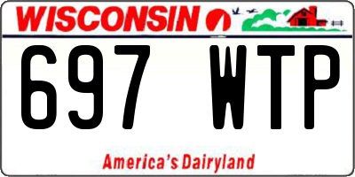 WI license plate 697WTP